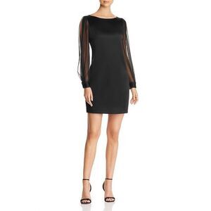 Elie Tahari NWT Jilly Studded Sheer slit Sleeve Dress size 10